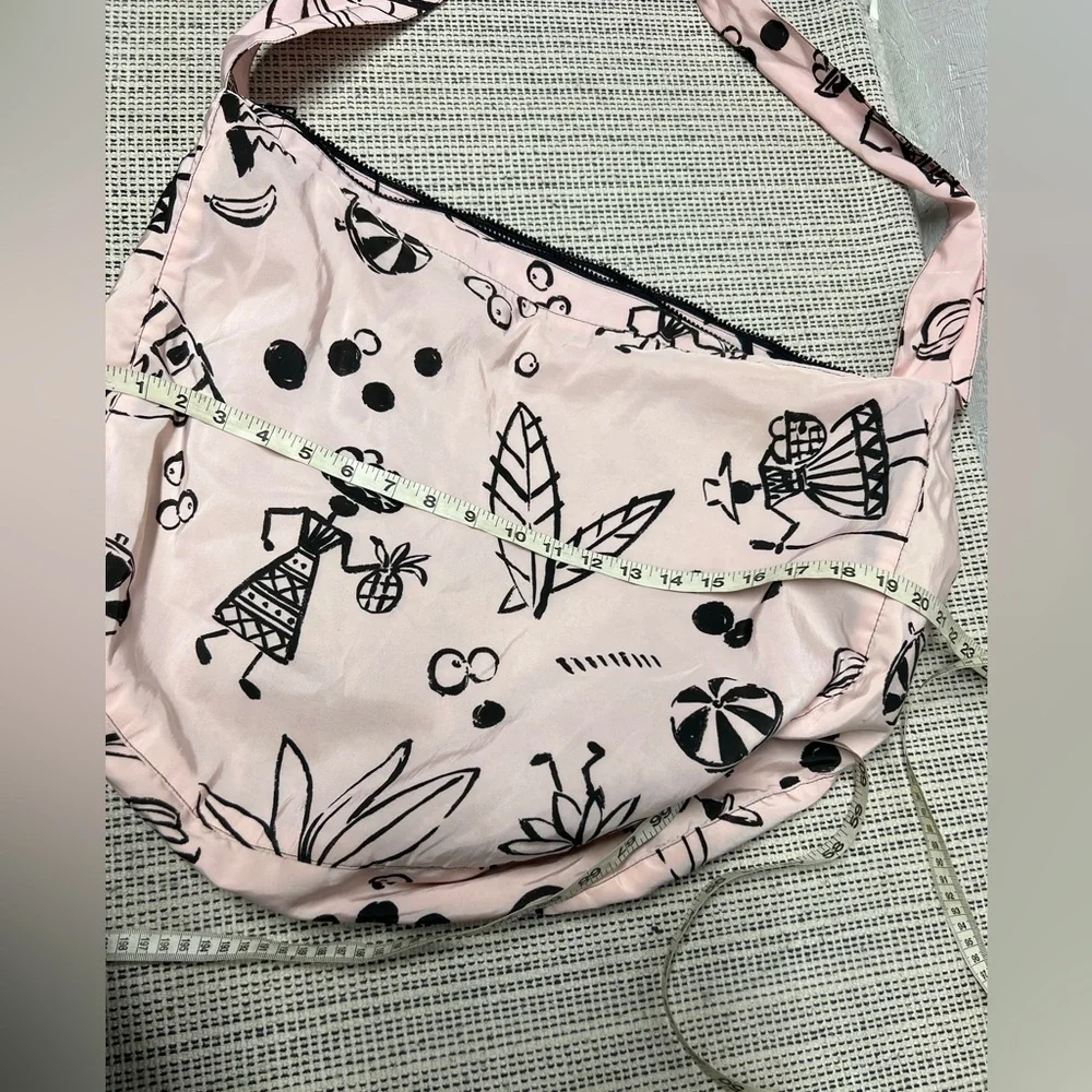 Mycra Pac Tour light pink geometric print crossbody tote bag sack purse